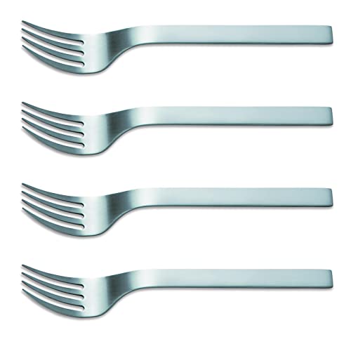 F. DICK Pure Metal Ajax Steak- und Tafelgabel Set (Steakgabeln 4-teilig, Gabel aus hochwertiger Stahllegierung) 91586000, Edelstahl