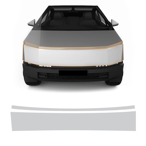 FDAIUN for 2024-UP Tesla Cybertruck PPF Precut Gloss Clear Car Paint Protective Film Self Healing TPU HD Film Scratch Protector Exterior Accessories (Front Bars + Headlights 2Pcs)
