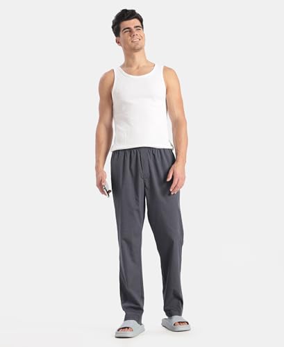 Image of Jockey RM09 Men's Super Combed Cotton Relaxed Fit Pyjama with Side Pockets