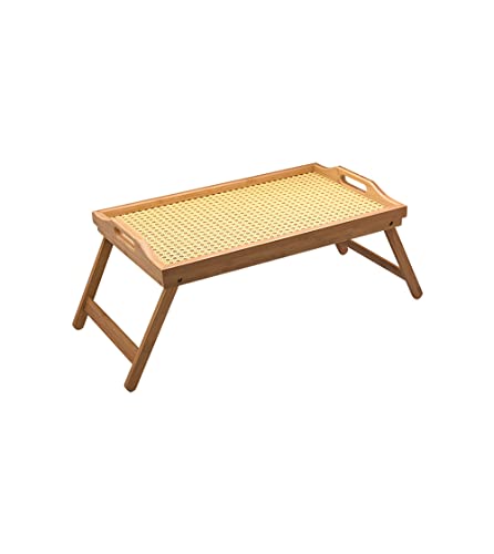 Bandeja Com Pés Dobráveis De Bambu Palhinha 50cm - Oikos