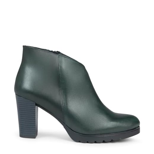 miMaO CLASSIC - Botines de Mujer con tacón alto VERDE, EU 37