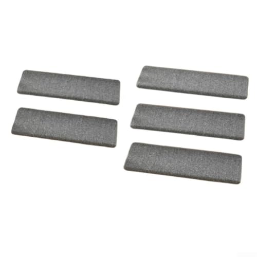 Tapis d'escalier antidérapant polyester marron lot de 5 marches intérieures
