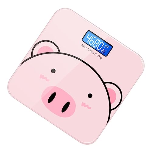 Báscula digital SHERCHPRY para baño color rosa