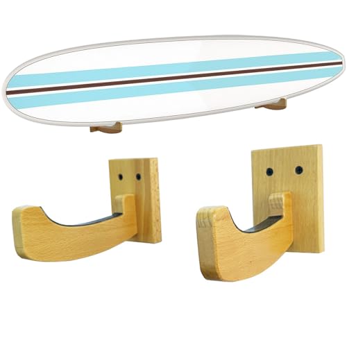Support de stockage en bois pour snowboard et surf, un cintre mural élégant