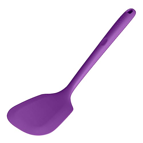 Image of U-Taste Silicone Turner Cooking Spatula, 13.6 inch Long /3.7 inch Wide, Purple
