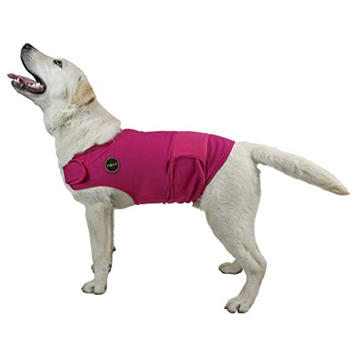 Image of MCHY Dog Anxiety Vest, Anxiety Relief for Dogs, Dog Calming Coat (Rose XL)