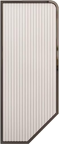 Urinal Partition Screen Wall Mounted Glass Panel for Public Restrooms Durable Stainless Steel Urinal Divider Privacy Protection for Men‘s Toilets