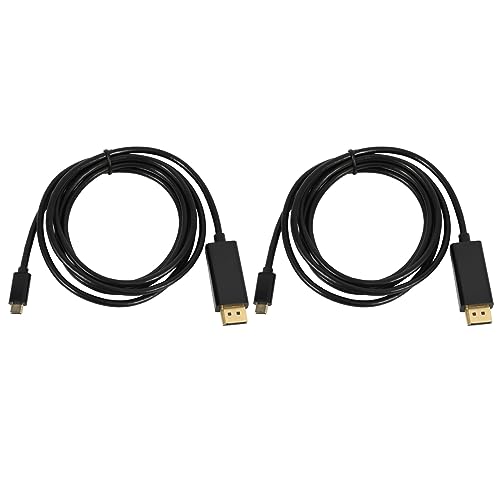 Fnfhsa 2X Adaptador de Cable USB-C A Displayport 6 Pies Cable USB 3.1 Tipo C A DP HD