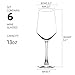YANGNAY Wine Glasses Set of 6, 13 Oz Red or White Wine Glass with Stem, Perfect for Home, Restaurant, Dishwasher Safe
