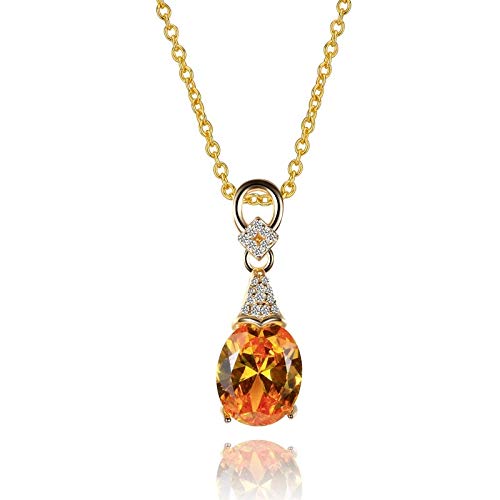 Collier pendentif bleu jaune S925 : évitez les allergies cutanées avec ce bijou de mariage