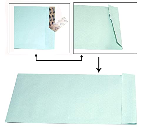 Image of Shuban Business Courier Document Pouch Secure Cloth Lined Catalog Envelopes, Peel & Seal, Designed for Secure Mailing Home, Office, Business, Legal and More (10X8 Inch -50 Pcs)