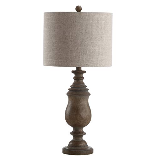 Holiday Deals 🛒 JONATHAN Y JYL3041A Abeline 28.5" Resin LED Lamp Traditional,Transitional for Bedroom, Living Room, Office, College Dorm, Coffee Table, Bookcase, Brown