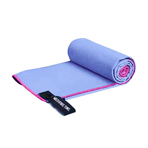 RNXRZANK Quick Towel Super Absorbent Lightweight Breathable Foldable Polyester Soft Towel Portable Fast Suitable for Fitness Workout Running Swim, Purple