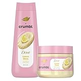 Dove Moisturizing Liquid Body Wash & Scrub | Lemon Glaze | 20oz Wash + 15oz Scrub