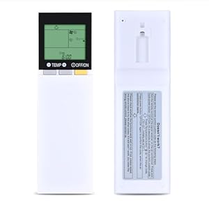 WKOLF SG15J Ersatz-Fernbedienung für Mitsubishi Electric Hot + Cool AC A/C Klimagerät SG12D SG15H SG15D XG16A-1 SG19C SG17B SG176 SH20A