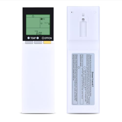WKOLF Kit de télécommande de rechange pour climatiseur Mitsubishi AC SG15C SG15D SG10A SG18D SG15J SG17B SG19C SH20A SG176 SG20A SG181 SG15F SG15H SG162 SG182 SG18J SG20B SG11D E222 F2808 3