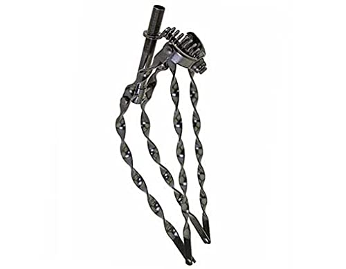 Lowrider Black 26 Bent Flat Twisted Spring Fork 1 Inch Steerer. Bike Spring Fork, Bicycle Fork for 26" Bikes, 26" Bicycle, Beach Cruiser Bikes, Stretch Bikes.