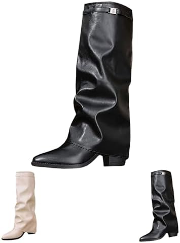 Elegante Leren Laarzen Zwart - juicy fashion