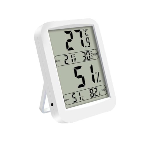 BCOATH Indoor Hygrometer Hygrometer Home Thermometer Thermometer Indoor Thermometer Household Temperature and Humidity Meter White Home Hygrometer