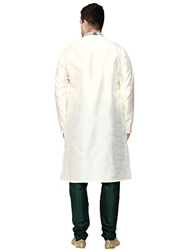 Men's Tunic Art Silk Kurta Pajama Pyjama Set Wedding Indian Clothing Casual Party Dress Gifts Items4