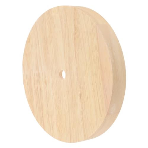 FUTUREORYY Base de Lámpara de Mesa de Madera Redonda Soporte Resistente para Lámparas de Escritorio DIY Estilo Rústico Versátil para Decoración