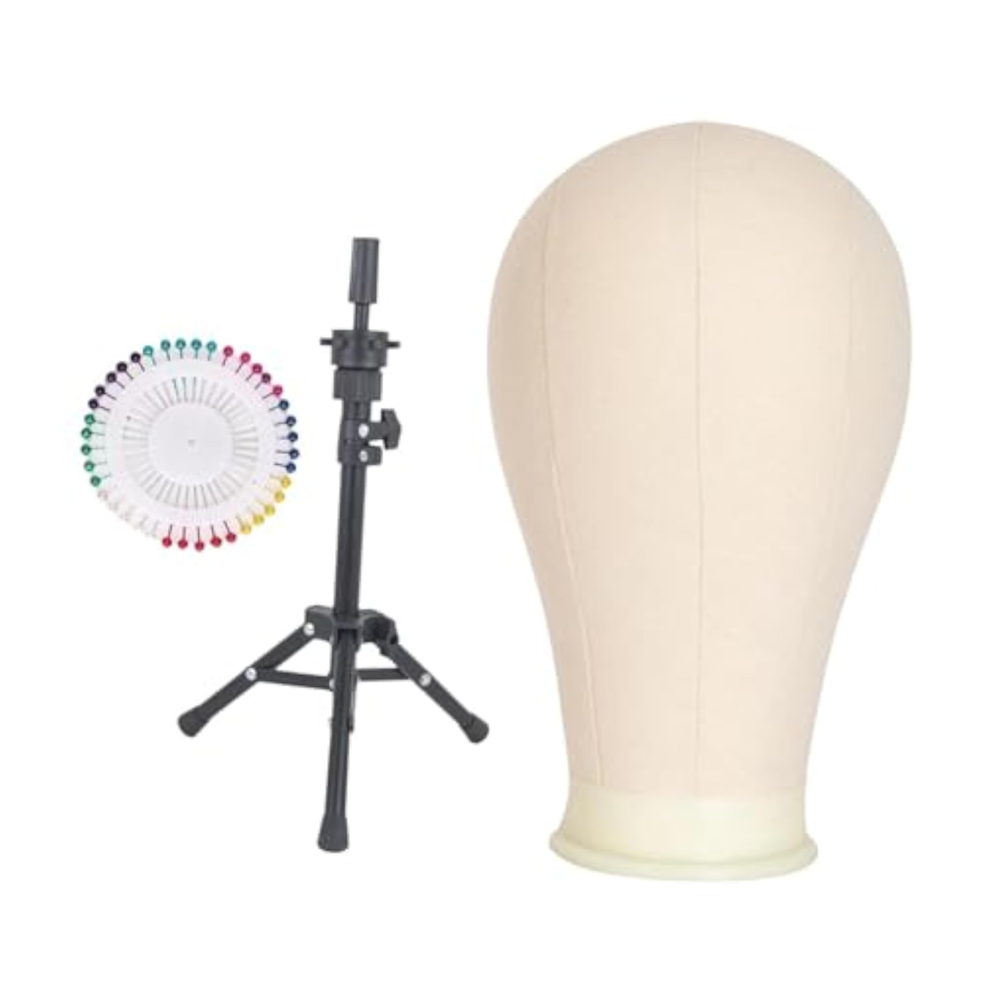 Model Mannequin Head Canvas Wig Stand for Styling