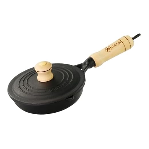 Frigideira Ferro Fundido Tampa Ferro Egg Pan Santana 14 Cm