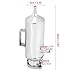 350ml Coolant Reservoir Tank, Universal Aluminum Car SUV Overflow Catch Tank Cooler Coolant Aluminum Reservoir Kit