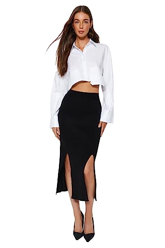 Jupe tricot Trendyol crayon vetement mode femme chic en maille