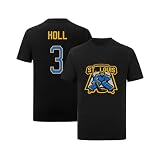 13 Justin HOLL Shirt Tshirt T-Shirt Black Hockey 100% Cotton Shirt Jersey for Mens/Womens/Kids
