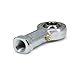 Yeebyee PHSB4 Rod End Bearings 1/4-inch Bore Pre-Lubricated Bearings 1/4-28 Female Thread Right Hand with Jam Nuts, 4pcs/Pack