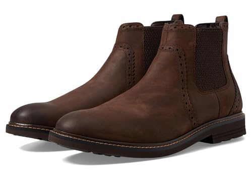 Nunn Bush Otis 2.0 Chelsea Fashion Leather Boots Brown 11 Wide
