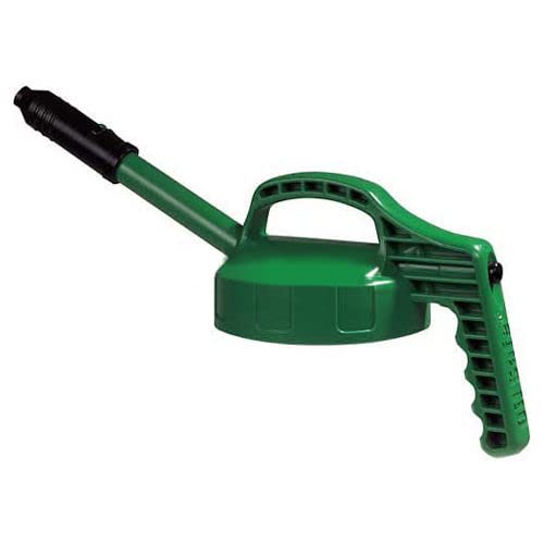 Oil Safe Stretch Spout Lid - Precise Pouring | Industrial Grade | Heat-resistant | Moderate Flow | 10 Different Colors - Mid-Green