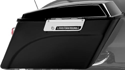 Insertos para alforjas Fuck Your Feelings, par, para modelos Harley Davidson Touring (2013 y anteriores), fabricado en EE.UU. miniatura 2
