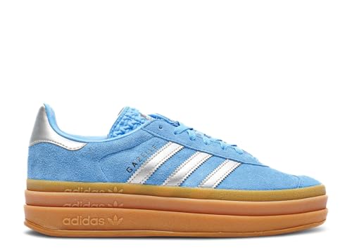 Image of adidas Gazelle Bold Womens Sneaker (Blue Burst Silver, JI0327, 6.5)