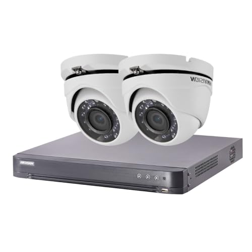 HIK-2DOM-THD-002 - Kit vidéo Surveillance Turbo HD 2 caméras dôme
