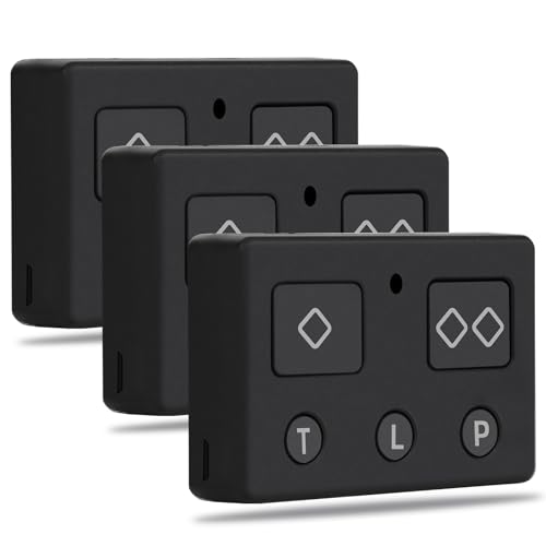 3pack 5-Button Remote Transmitter Replace for AXP1 for AXS1 Gate Remote Control Fits Gate Opener Models TSS1XP TDS2XP TSS1 TDS2 LDM2 LDM2K HDP1 HDP2 DD2U LSM1 DS1U Battery Health Test Button