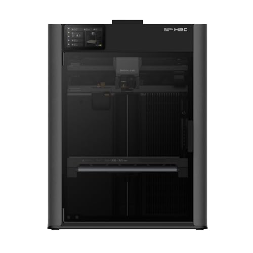 Image of Bambu Lab H2C AMS Combo 3D Printer with Automatic Material System, High-Speed CoreXY 3D Printer, Multi-Material Printing.