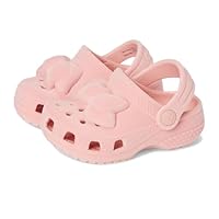 Crocs, Unisex-Child, Classic Littles Clogs (Infant), Powder Pink Velvet, 2-3, Medium