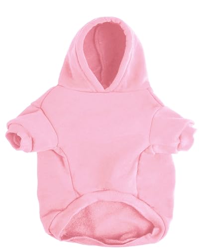 Izefia Dog Hoodie Clothes I Love My Dad Fleece Sweater Winter Sweat Shirt Warm Cotton Hoodies for Small Dogs Cat Daddy Pink S - Image 3