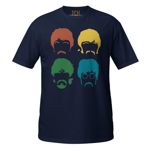 T-shirt Beatles unisexe JCH pour un look casual en terrasse
