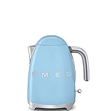 Smeg KLF02PBUS 50's Retro Style Variable Temperature Kettle, Pastel Blue