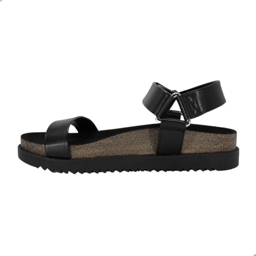 Sandalia Moleca 5500.103 Papete Salto Plataforma Tratorada Feminino