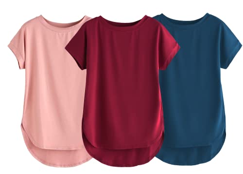 Image of Fabricorn Stylish Plain Up and Down Cotton Tshirt for Women