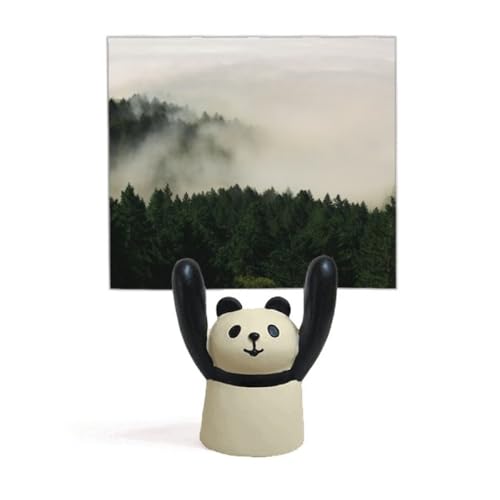 Support de mémo panda en montagne brumeuse mignon pour bureau