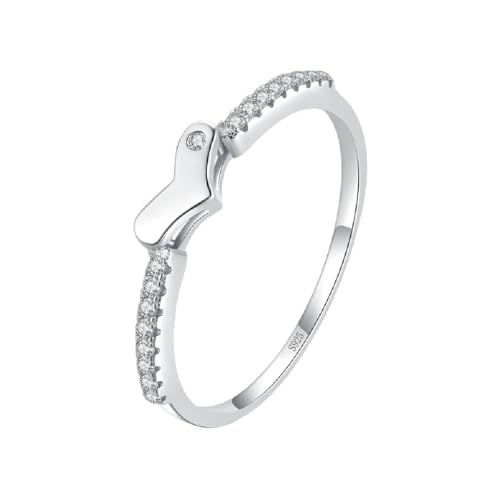 Bague cœur CZ pour femme, le cadeau idéal de 2025