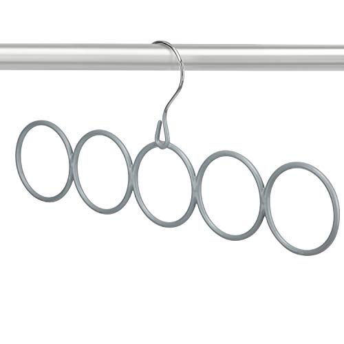 HangerSpace Scarf Organizer Tie Racks, Space Saving Closet Hanger Non Slip Storage Holder