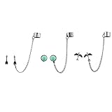 LUX ACCESSORIES Burnish Gold Boho Ear Cuff Multi E arring Set (3pc)