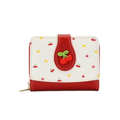 Women's PU Leather Wallet Compact Credit Card Holder Purse with Coin Pocket Travel Money Bag