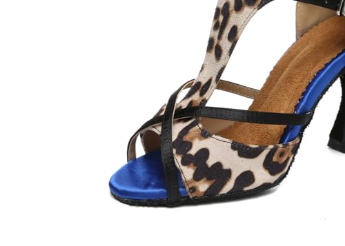 Women's Stylish T-Strap Open Toe Latin Ballroom Dance Shoes Tango Party Wedding Practice Dance Sandals2